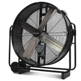 BAUMR-AG 42' 1067mm 660W Industrial Mobile Floor Drum Fan, Belt Drive, Tilting, Large, Commercial, Heavy-duty Frame, EESS Certified
