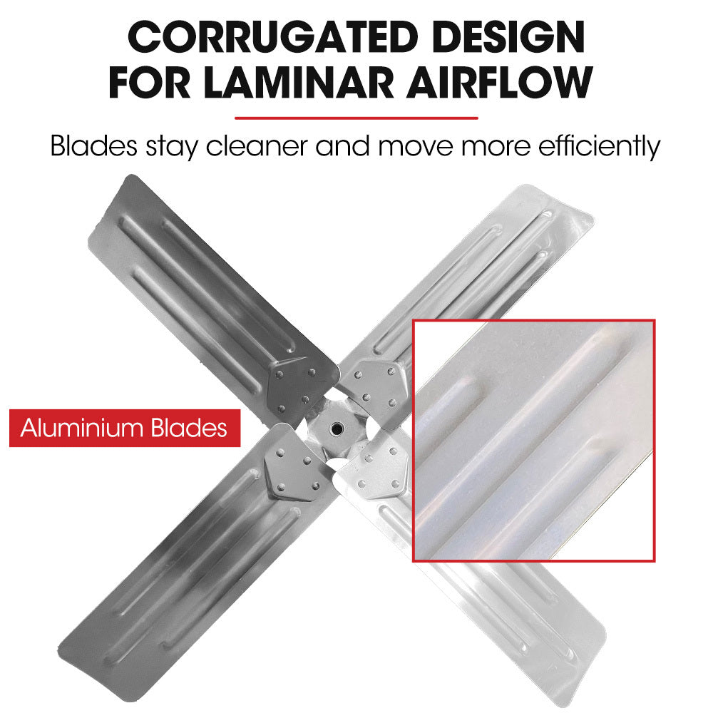 BAUMR-AG 42' 1067mm 660W Industrial Mobile Floor Drum Fan, Belt Drive, Tilting, Large, Commercial, Heavy-duty Frame, EESS Certified