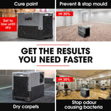 BAUMR-AG 50L/day Commercial Industrial LGR Air Dehumidifier for Mould, Portable, Stackable, LCD Display, Wheels - Extra Image