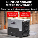 BAUMR-AG 50L/day Commercial Industrial LGR Air Dehumidifier for Mould, Portable, Stackable, LCD Display, Wheels - Extra Image