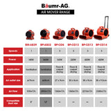 BAUMR-AG 300mm (12 inch) Portable Air Blower Mover Axial Ventilation Extraction Fan - Extra Image