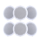 Giantz 6-Inch In-Ceiling Speakers - Home Audio Stereo System (Set of 6)