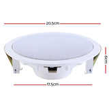 Giantz 6-Inch In-Ceiling Speakers - Home Audio Stereo System (Set of 6) - Front View