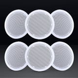 Giantz 6-Inch In-Ceiling Speakers - Home Audio Stereo System (Set of 6) - Low Angle