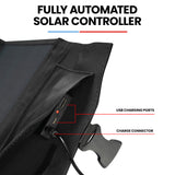 GENPOWER 100W Portable USB Folding Solar Panel for Camping - 45-Degree Angle