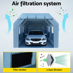 Giantz Inflatable Spray Booth 8.5X4.6M Car Paint Tent Filter System 2 Blowers