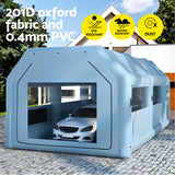 Giantz Inflatable Spray Booth 8.5X4.8M Car Paint Tent Filter System 2 Blowers - Top-Down View