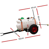 Giantz Weed Sprayer 100L Trailer 1.5M Boom Garden Spray - Front View
