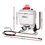 Giantz Weed Sprayer 15L Knapsack Backpack Plastic - Front View