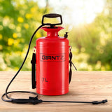 Giantz Weed Sprayer Pressure 7L Shoulder Pesticide Metal - Close-Up Angle