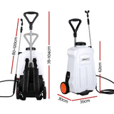 Giantz Weed Sprayer Electric 20L Backpack Trolley - Front View