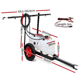 Giantz Weed Sprayer 60L Trailer 1.5M Boom Garden Spray - Front View