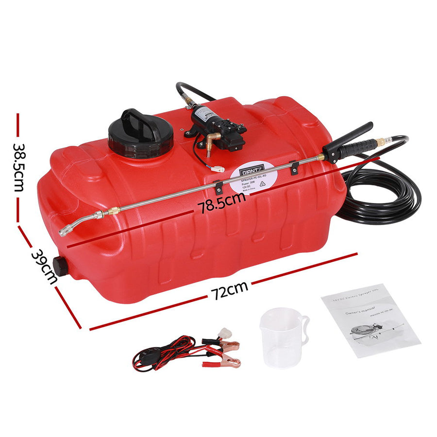 Giantz 50L Weed Sprayer Boom Pump Spot Spray, image 2