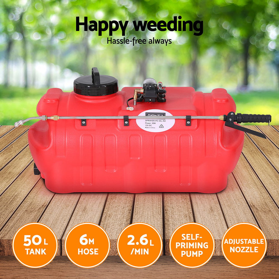 Giantz 50L Weed Sprayer Boom Pump Spot Spray, image 4