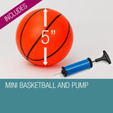 Dr.Dunk Indoor Mini Basketball Hoop Ring Backboard Kit Door Mounted Mount Kid Set - Low Angle