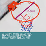 Dr.Dunk Indoor Mini Basketball Hoop Ring Backboard Kit Door Mounted Mount Kid Set - Top-Down View