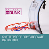 Dr.Dunk Indoor Mini Basketball Hoop Ring Backboard Kit Door Mounted Mount Kid Set - Front View