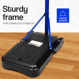 Dr.Dunk Adjustable Basketball Stand System Kids Hoop Portable Height Rim Ring - 45-Degree Angle