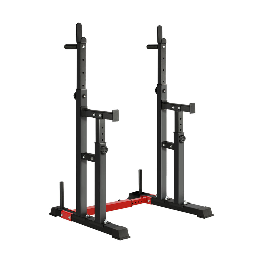 Finex Adjustable Squat Rack Barbell Bar Stand Black, image 3