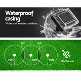 Vermitrap Set of 4 Ultrasonic Solar Powered Snake Repellent - Rear View