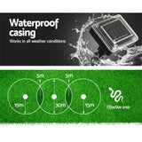 Gardeon Solar Snake Repeller 8X Multi Pulse Ultrasonic Powered Pest Repellent - Rear View