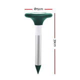 Gardeon Snake Repeller Set of 12 Solar LED Pulse Plus Ultrasonic Pest Rodent Repellent - Front View