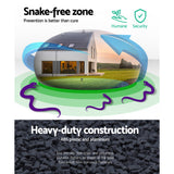 Gardeon Snake Repeller Set of 12 Solar LED Pulse Plus Ultrasonic Pest Rodent Repellent - Top-Down View