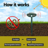 Gardeon Solar-Powered Ultrasonic Snake Deterrent Device - 45-Degree Angle