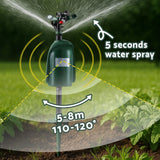 Gardeon Snake Repeller Outdoor Water Sprinkler Animal Deterrent - 45-Degree Angle