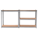 5 Shelf Adjustable Storage Rack Work Table Galvanized Steel 180x90cm