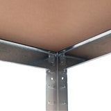5 Shelf Adjustable Storage Rack Work Table Galvanized Steel 180x90cm