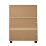 Oikiture Shoes Storage Cabinet Organiser Shelf 2 Doors Brown - Side View