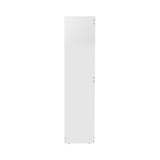 Oikiture Shoe Storage Cabinet 3 Compartments with Rows White