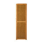 Oikiture Shoe Storage Cabinet 3 Doors 7 Shelves Brown, image 6