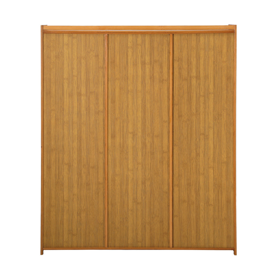 Oikiture Shoe Storage Cabinet 3 Doors 7 Shelves Brown, image 10