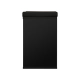 Oikiture Shoe Bench 105cm with Leather Seat Black - Rear View