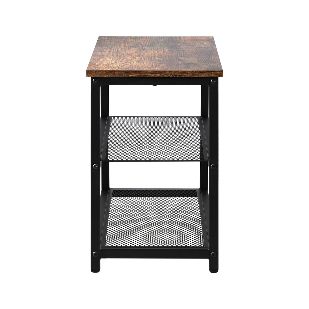 Oikiture Shoe Storage Bench with 2-Tier Mesh Shelf