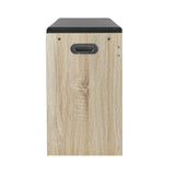 Oikiture Shoe Storage Bench with PU Seat 0.6M Wooden - Front View