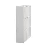 Oikiture Shoe Rack Storage Cabinet with Display Shelves White - Extra Image