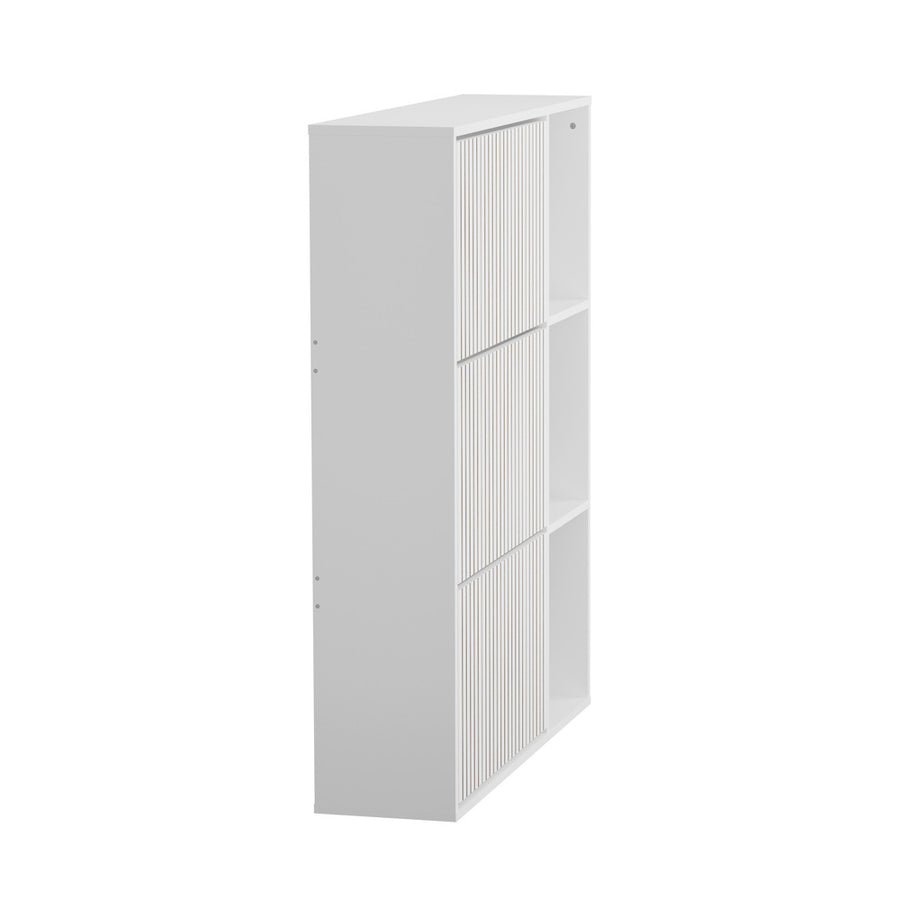 Oikiture Shoe Rack Storage Cabinet with Display Shelves White, image 9
