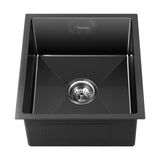 Welba 44X38CM Stainless Steel Sink Single Bowl with Waste Black - Extra Image
