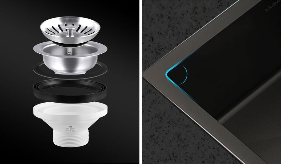 Welba Stainless Steel Sink Single Under/Top/Flush Mount 45X30CM