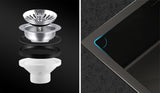 Welba 58X44CM Stainless Steel Sink Single Bowl with Waste Black - Extra Image