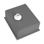 Welba 60X45CM Stainless Steel Sink Single Bowl with Waste Silver