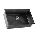 Welba 70X45CM Stainless Steel Sink Single Bowl with Waste Black