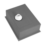 Welba Kitchen Sink 70X45CM Stainless Steel Single Bowl Basin With Waste Silver - Side View
