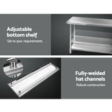 Cefito 1829x610mm Stainless Steel Kitchen Bench 304 - 45-Degree Angle