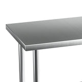 Cefito Stainless Steel Kitchen Benches Work Bench 910x610mm 430 - Side View