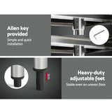 Cefito 1524x610mm Stainless Steel Kitchen Bench 430 - Close-Up Angle