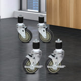Cefito 4" Swivel Castor Wheels Stainless Steel Kitchen Bench Set of 4